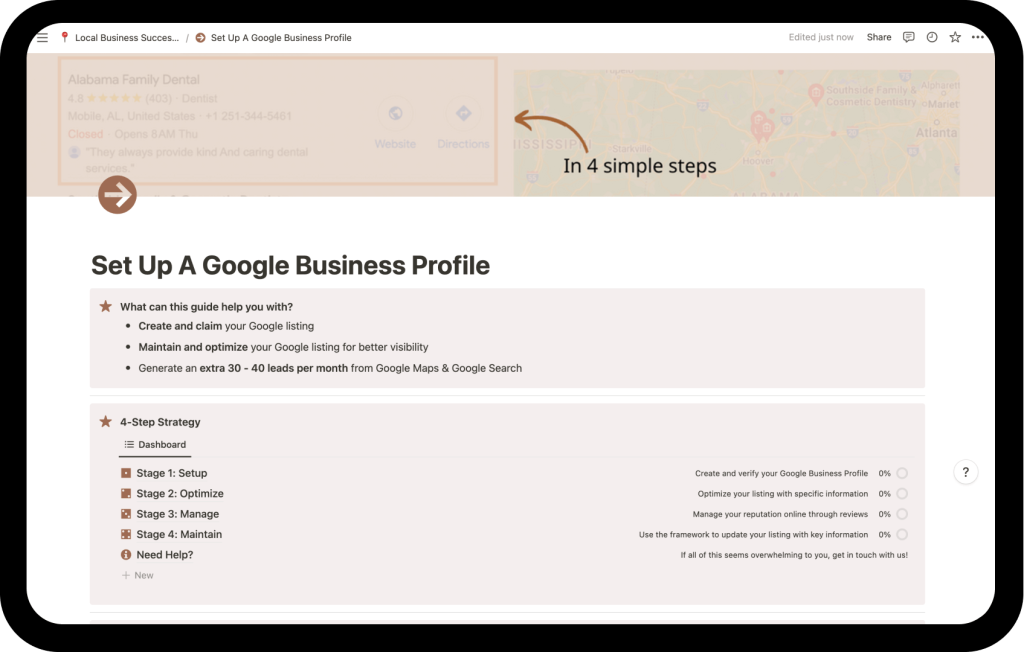 Google Business Profile - Notion Guide