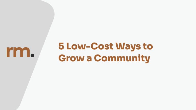 Growing a Community