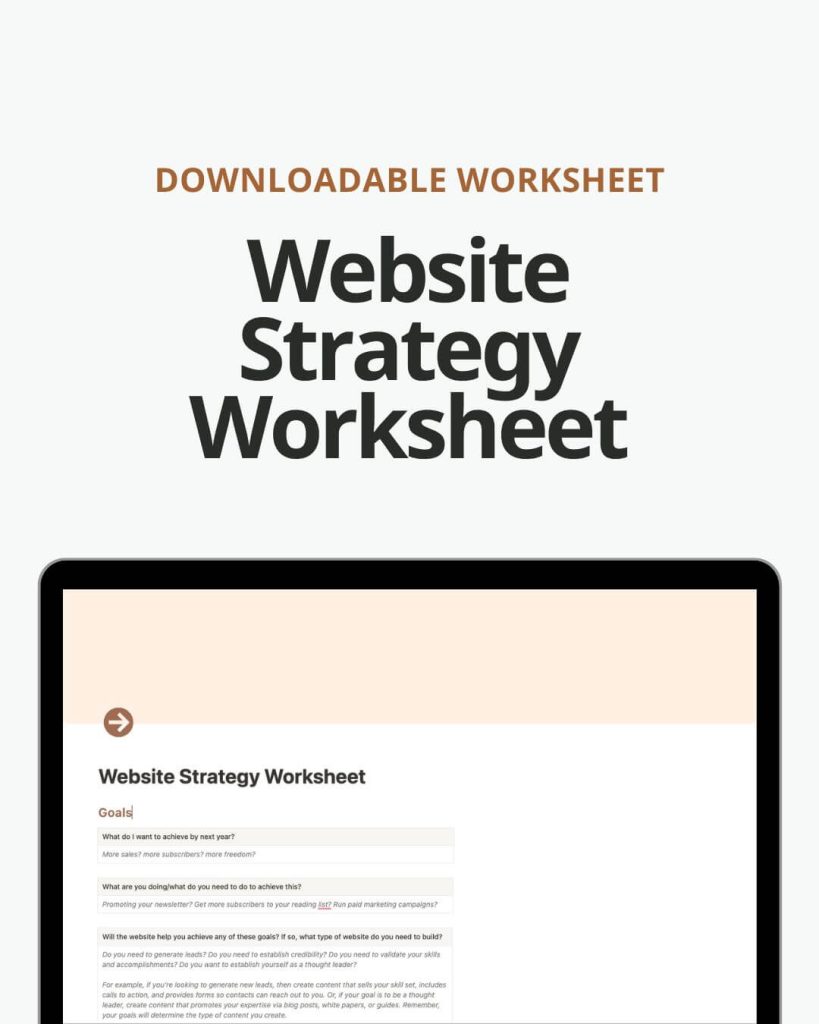 Website Strategy Worksheet